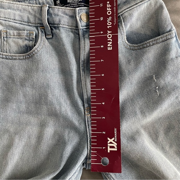 HOLLISTER ULTRA HIGH-RISE STACKED 90s VINTAGE STRAIGHT STRETCH JEANS Size 24 - Picture 9 of 11